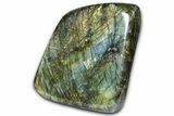 Flashy Free-Standing Polished Labradorite - Madagascar #360476-1